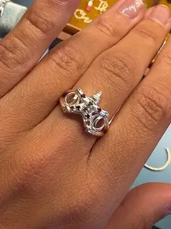 Pierrot Ring worn on a hand