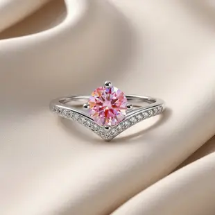 Sweetheart Rosé Curve Ring